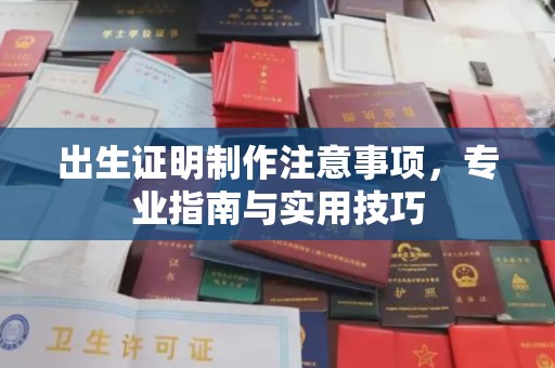 西峰出生证明制作注意事项，专业指南与实用技巧