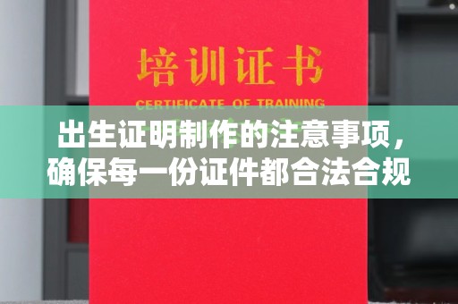 西峰出生证明制作的注意事项，确保每一份证件都合法合规