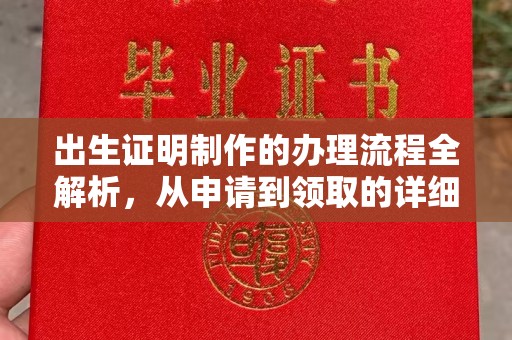 西峰出生证明制作的办理流程全解析，从申请到领取的详细指南