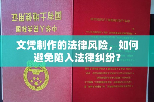 西峰文凭制作的法律风险，如何避免陷入法律纠纷？