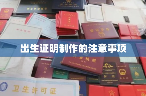 西峰出生证明制作的注意事项